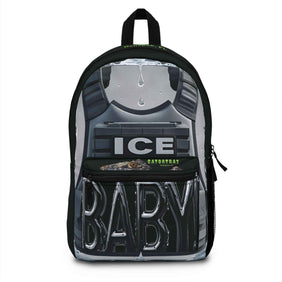 Black Urban Backpack - ICE ICE BABY Alligator Alcatraz Design - Gatortraz
