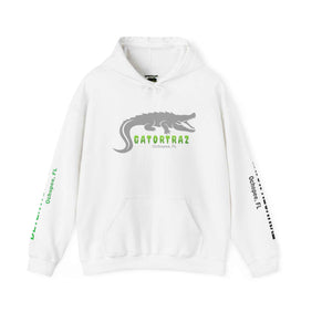 Unisex Heavy Blend™, Alligator Alcatraz, Grey, Hooded Unique Vegan Casual Wear - Gatortraz