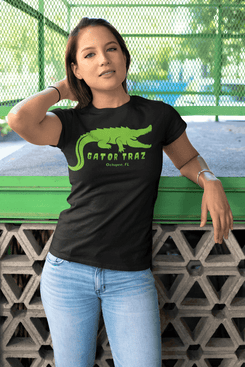 Alligator Alcatraz Green Gator Tee - Vegan Short Sleeve Casual Streetwear - Gatortraz