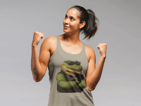 Unisex, Agent Gardo, Alligator Alcatraz Tank-Top - Unique Vegan Summer Casual Wear - Gatortraz