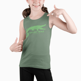 Unisex Alligator Alcatraz Green Gator Tank-Top - Unique Vegan Casual Summer Wear - Gatortraz