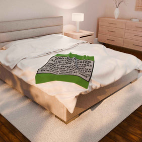 Alligator Alcatraz Sign Velveteen Plush Blanket, Cozy Throw for Home Decor - Gatortraz