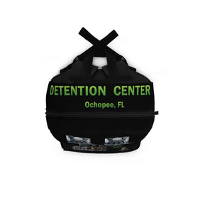 Black Urban Backpack - ICE ICE BABY and Alligator Alcatraz Sign Design - Gatortraz