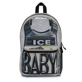 Grey Urban Backpack - ICE ICE BABY Alligator Alcatraz Design - Gatortraz