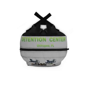 Grey Urban Backpack - ICE ICE BABY Alligator Alcatraz Sign Design - Gatortraz