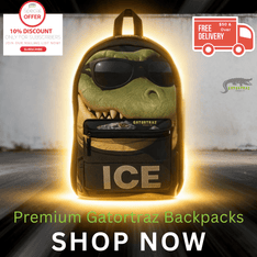 Alligator Alcatraz Black Urban Backpack Agent Gardo - Gatortraz Design