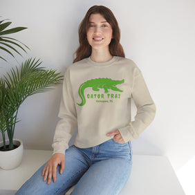 Green Alligator Alcatraz crewneck sweatshirt - unique comfort design - Gatortraz merch