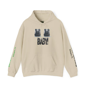 Unisex Heavy Blend™ Hooded, Alligator Alcatraz, Unique Vegan Casual Wear - Gatortraz
