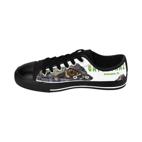 Alligator Alcatraz Sign, X/S, Mens Sneakers, Unique Gatortraz Design, Unique Vegan Law Abiding Statement, Trendy Outerwear, Streetwear Style, Perfect Gift for Self-Deportations - Gatortraz