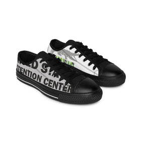 Alligator Alcatraz Sign, X/S, Mens Sneakers, Unique Gatortraz Design, Unique Vegan Law Abiding Statement, Trendy Outerwear, Streetwear Style, Perfect Gift for Self-Deportations - Gatortraz