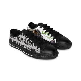 Alligator Alcatraz Sign, X/S, Womens Sneakers, Unique Gatortraz Design, Unique Vegan Law Abiding Statement, Trendy Outerwear, Streetwear Style, Perfect Gift for Self-Deportations - Gatortraz