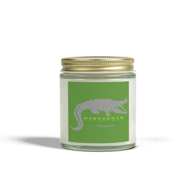 Alligator Alcatraz, Grey Coconut Apricot Scented Candle | Relaxing Home Decor, Gifts for Her, Eco or Vegan Gator Friendly Decor, Aromatherapy, Handmade Candle - Gatortraz