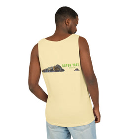 Unisex Tank Top, ICE ICE BABY!  Alligator Alcatraz, Unique Vegan Gator Casual Summer Wear, Law Abiding Gifts, Environmentally Friendly Ventilation Style Top, Road Trip Essentials, Trendy Deportation Statement Wear - Gatortraz
