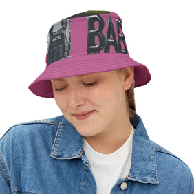 ICE ICE BABY Pink Bucket Hat !, Alligator Alcatraz, X/S, – Unique Vegan Law-Abiding Accessory, Gifting, Outdoor Activities