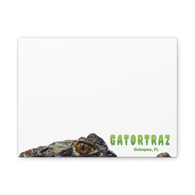 Gator on Patrol, Decorative Canvas Print, Custom Art Wall Decor, Home Office Wall Art - Gatortraz
