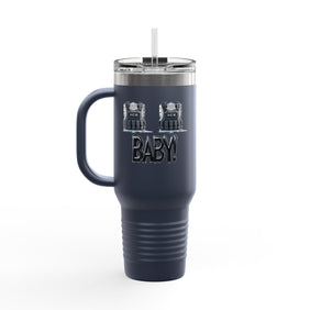 Alligator Alcatraz Sign, Insulated Travel Mug - 40oz, Stainless Steel, Travel Tumbler, Gift for Coffee Lovers, Eco or Vegan Friendly [...] - Gatortraz
