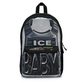 ICE ICE BABY!, Alligator Alcatraz, X/S, Black Urban Backpack for Trendy Self- Deporting Individuals, Gatortraz Design, Perfect for School, Travel, Gifts, Everyday Use