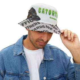 On Patrol, Alligator Alcatraz, X/S, Sign Bucket Hat – Unique Vegan Law-Abiding Accessory, Perfect for Swampy Summer Adventures, Festivals, Beach Days, Gifting, Outdoor Deportation Activities