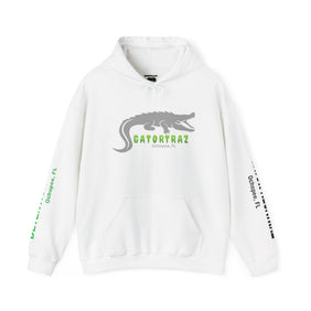 Unisex Heavy Blend™, Alligator Alcatraz, Grey, Hooded Unique Vegan Casual Wear - Gatortraz