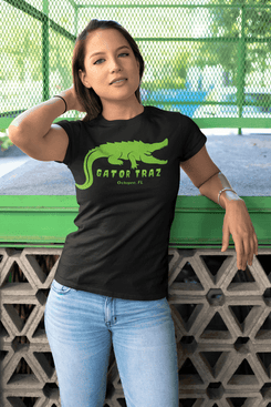 Unisex, Alligator Alcatraz, Green Short Sleeve Tee, Vegan Gator Casual Streetwear, Vintage Graphic Shirt, Gift for Law Abiding Lovers, Perfect for Deportation, Comfort Wear