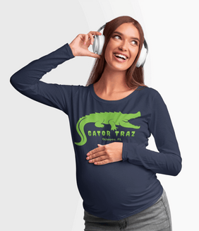 Unisex Alligator Alcatraz, Long Sleeve Tee, Green Vegan Gator Casual Streetwear, Vintage Graphic Shirt, Gift for Law Abiding Lovers, Perfect for Deportation, Comfort Wear