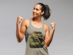 Unisex, Agent Gardo, Alligator Alcatraz, Unique Vegan Gator Casual Summer Wear, Law Abiding Gifts, Environmentally Friendly Ventilation Style Top, Road Trip Essentials, Trendy Deportation Statement Wear