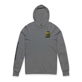 Agent Gardo, Unisex Hooded, Alligator Alcatraz, Grey Unique Vegan Gator Casual Everyday Wear, Law Abiding Gifts, Cool Weather Apparel, Trendy Deportation Statement Piece