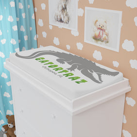 Alligator Alcatraz, Grey Baby Changing Pad Cover, Nursery Décor, Cute Deportation Changing Pad Topper, Gator Baby Shower Gift, Modern Baby Gear - Gatortraz