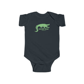 Alligator Alcatraz, Green Onesie, Vegan Gator Stroller Wear, Fun Trendy Climate Friendly Bodysuit, Gift for Law Abiding Baby’s, Perfect for Deportation Parties, Comfort Wear for Crib Bunk time! - Gatortraz