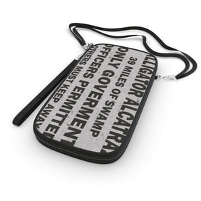 Alligator Alcatraz Sign, X/S, Passport Wallet, Vegan, Stylish Travel Organizer, Adventure Gift, Unique Self-Deportation Accessory, Perfect for Law Abiding Nature Lovers, Gatortraz.net Design