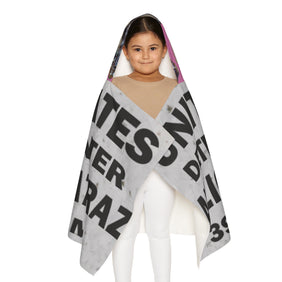 Alligator Alcatraz Sign, X/S, Pink Youth Hooded Vegan Towel | Fun Bathing Cloth for Kids, Bath Time, Pool Days, Beach Trips, Unique Gift for Law Abiding kids, Deportation Decor for Little Alligator Alcatraz Detainees - Gatortraz