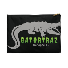 Alligator Alcatraz, Black Accessory Pouch for Travel, School, or Makeup, Perfect for Animal Lovers, Gift for Nature Enthusiasts, GATORTRAZ - Gatortraz