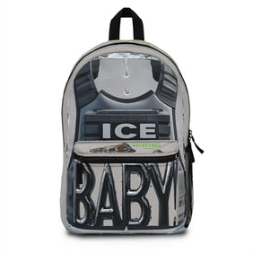 ICE ICE BABY!, Alligator Alcatraz, X/S, Grey Urban Backpack for Trendy Self- Deporting Individuals, Gatortraz Design, Perfect for School, Travel, Gifts, Everyday Use