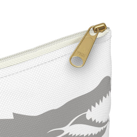 Alligator Alcatraz, White Accessory Pouch for Travel, School, or Makeup, Perfect for Animal Lovers, Gift for Nature Enthusiasts, GATORTRAZ